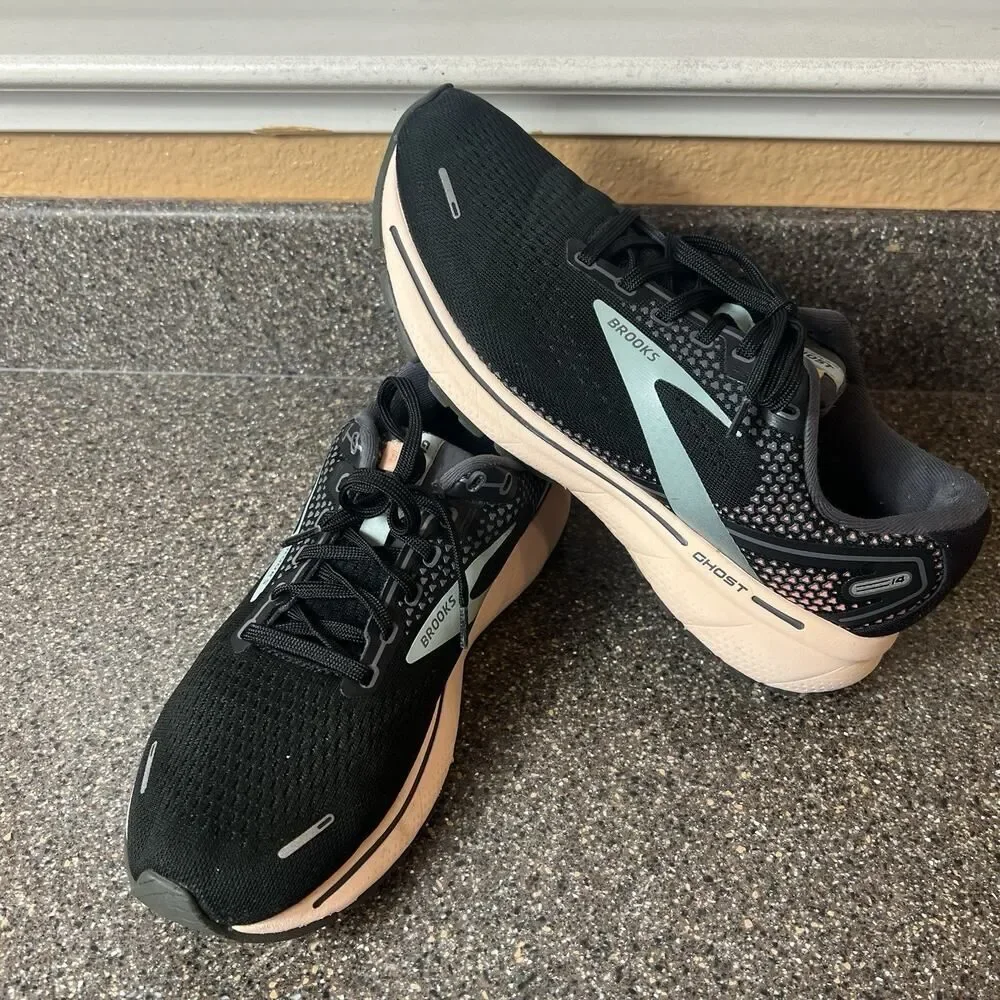 Brooks Ghost 14 Womens Sz 9.5 Med B Shoes Multicolor Running Sneaker Lace Up Low